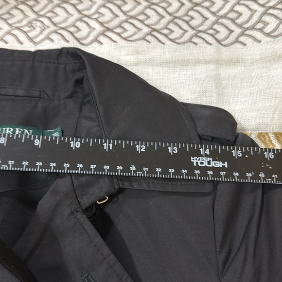 (N5) Ralph Lauren Women's Water Resistant Trench Coat in Black, Size S - Picture 9 of 15